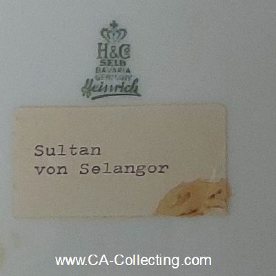 Foto 4 : PORZELLANTELLER aus dem Service für den Sultan von...