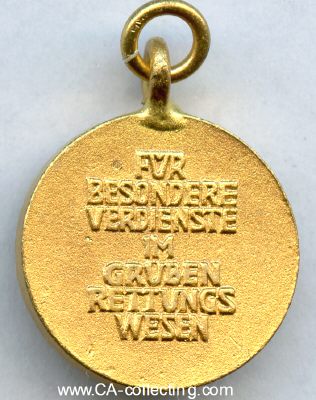 Photo 2 : GRUBENWEHR-EHRENZEICHEN IN GOLD. Miniatur 16mm für...