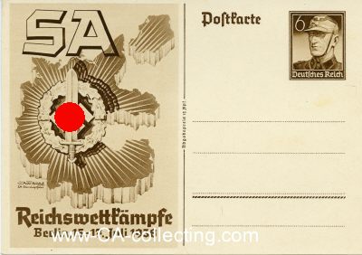 GANZSACHE-POSTKARTE 1938 für die...