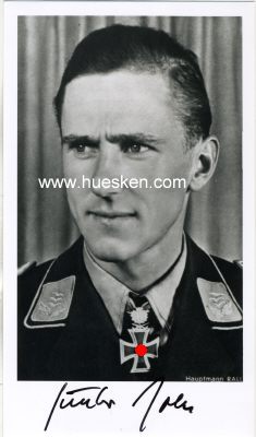RALL, Günther. Major der Luftwaffe, Jagdflieger im...
