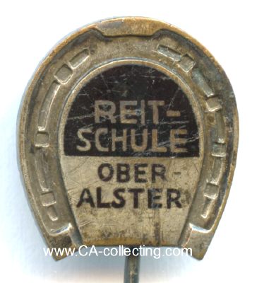 REITSCHULE OBERALSTER (HAMBURG). Abzeichen um 1930....