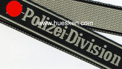 SS-ÄRMELBAND 'SS-Polizei-Division', Bevo-Marke. Sehr...