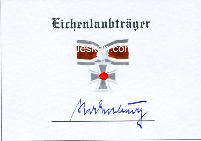 RODENBURG, Carl Theodor. Generalleutnant des Heeres,...