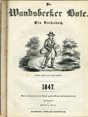 Photo 3 : KALENDER FÜR DAS JAHR 1847 + DER WANDSBECKER BOTE...