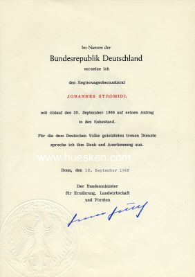 Photo 3 : HÖCHERL, Hermann. Bundesminister des Innern unter...