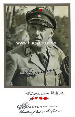 SCHEMM, Hans. NSDAP-Gauleiter Bayerische Ostmark,...