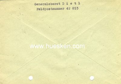 Foto 2 : FELDPOST-BRIEFUMSCHLAG 1944 mit Feldpoststempel und...