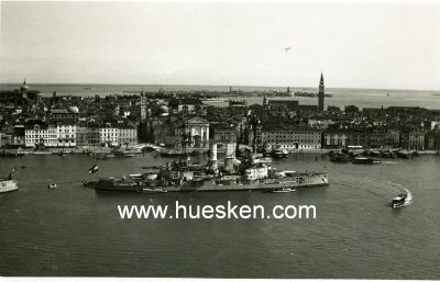 PHOTO 9x13cm: Linienschiff Schlesien vor Venedig