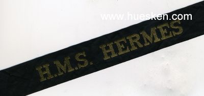 MÜTZENBAND 'H.M.S. Hermes', metallfaden 95cm
