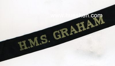 MÜTZENBAND 'H.M.S. Graham' baumwollfaden 92cm