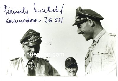 HRABAK, Dietrich. Oberst der Luftwaffe, Jagdflieger mit...