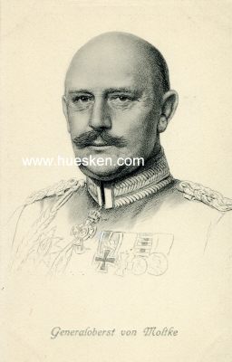 STENGEL-PORTRÄTPOSTKARTE Generaloberst von Moltke.