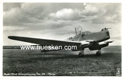 PHOTO-POSTKARTE Focke-Wulf Übungsflugzeug Fw. 58...