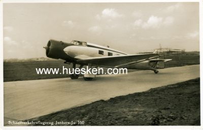 PHOTO-POSTKARTE 'Schnellverkehrsflugzeug Junkers Ju 160'.