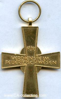 Photo 2 : BAYERN. Feuerwehr-Ehrenzeichen in Gold für 50 Jahre...