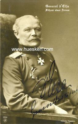 D`ELSA, Karl Ludwig. Sächsischer Generaloberst,...