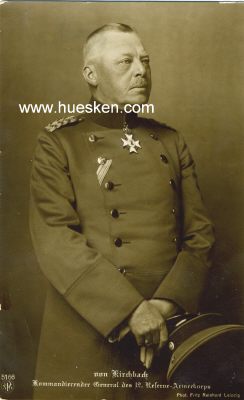 KIRCHBACH, Hans von. Sächsischer Generaloberst,...