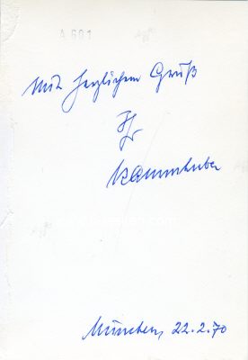 Foto 2 : KAMMHUBER, Josef. Generalleutnant der Luftwaffe,...