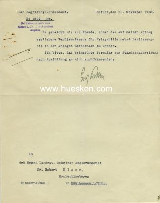 Photo 2 : PÜCKLER, August Graf von (1864-1937).<br>Brief mit...