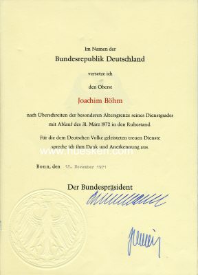 Foto 2 : HEINEMANN, Gustav. Bundespräsident und...