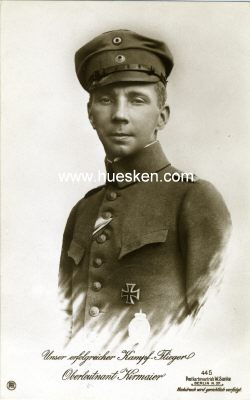 SANKE-PORTRÄT-POSTKARTE 'Oberleutnant Kirmaier'.