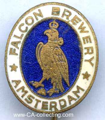 FALCON BREWERY (Bierbrauerei) Amsterdam. Firmenabzeichen...
