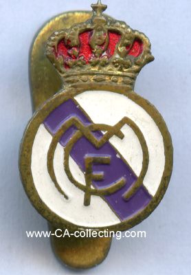 REAL MADRID (Spanien). Vereinsabzeichen 1940/50er-Jahre....
