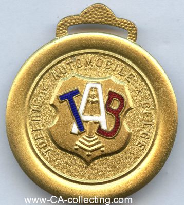 TOLERIE AUTOMOBILE BELGE TAB Medaille 1930/40er-Jahre....