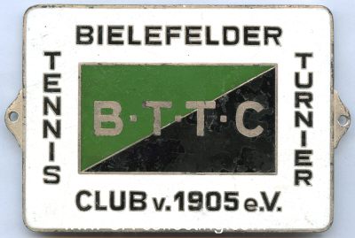 BIELEFELD. Plakette 'Bielefelder Tennis Turnier Club v....