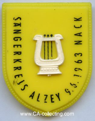 ALZEY. Kunststoffabzeichen 'Sängerkreis Alzey...