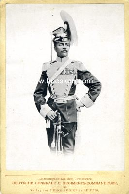 PHOTO 16x11cm: Kommandeur der Garde-Ulanen in...