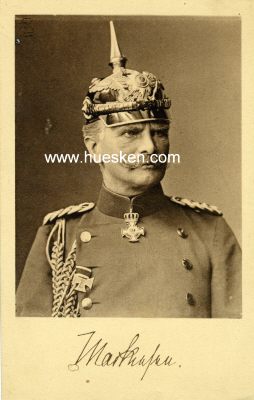 PHOTO-PORTRÄTPOSTKARTE (General) von Mackensen....