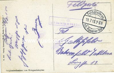 Photo 2 : POSTKARTE 'Hilfe in der Not'. 1915 als Feldpost gelaufen...