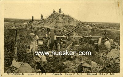 POSTKARTE DIKSMUIDE. 'Ruinen 1914-1918'.