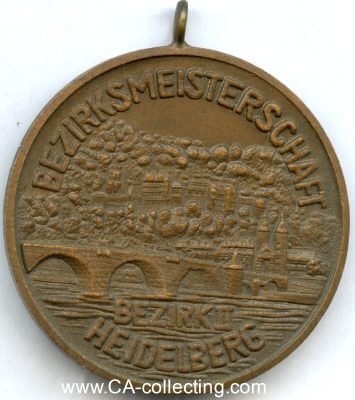 HEIDELBERG. Meisterschafts-Medaille 1969. Stadtansicht...