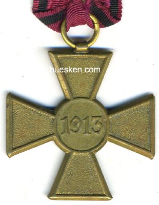 Foto 2 : BALKAN-KRIEGSKREUZ 1913 König Petar I. Bronze. 41mm...