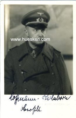 HOFFMANN-SCHOENBORN, Günther. Generalmajor des...