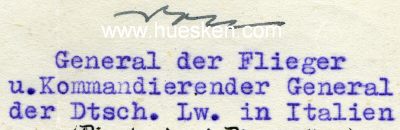 POHL, Max Ritter von. General der Flieger,...
