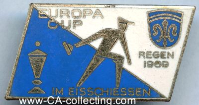 REGEN. Teilnehmerabzeichen zum Europa Cup im Eisschiessen...
