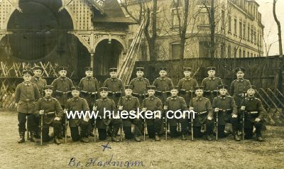 PHOTO 9x13cm: Gruppe feldgrauer Soldaten. 1915 aus...