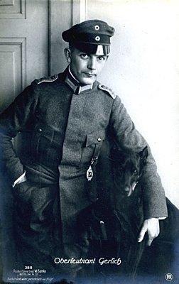SANKE-PORTRÄT-POSTKARTE 'Oberleutnant Gerlich'.