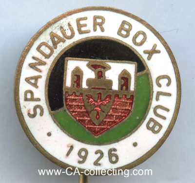 SPANDAUER BOXCLUB 1926. Clubabzeichen 1920/30er-Jahre....