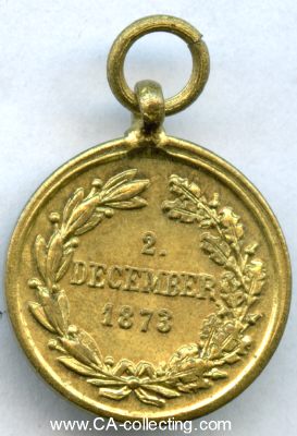 Photo 2 : KRIEGSMEDAILLE 1873. Miniatur 17mm für Kette.
