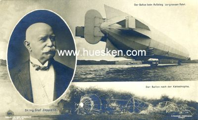 PHOTO-POSTKARTE 'Dr..Ing. Graf Zeppelin - Zeppelin beim...