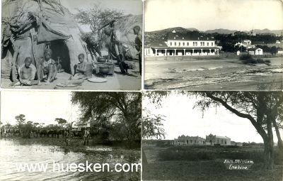 9 PHOTOS 9x14cm aus Deutsch-Südwest-Afrika um 1900:...