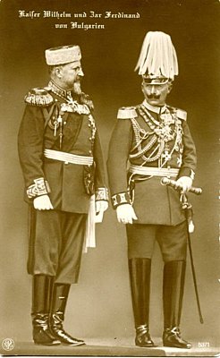 PHOTO-POSTKARTE Kaiser Wilhelm und der Zar Ferdinand von...