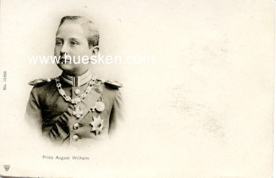 PHOTO-POSTKARTE Prinz August Wilhelm