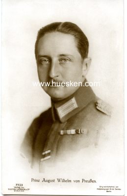 PHOTO-POSTKARTE Prinz August Wilhelm von Preußen