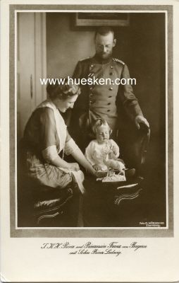 PHOTO-POSTKARTE I.K.H. Prinz und Prinzessin Franz von...