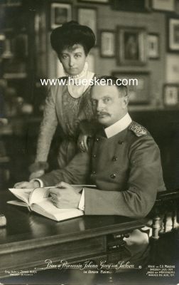 PHOTO-POSTKARTE Prinz u. Prinzessin Johann Georg von...